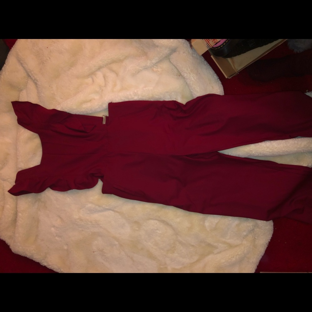 Maroon jumpsuit